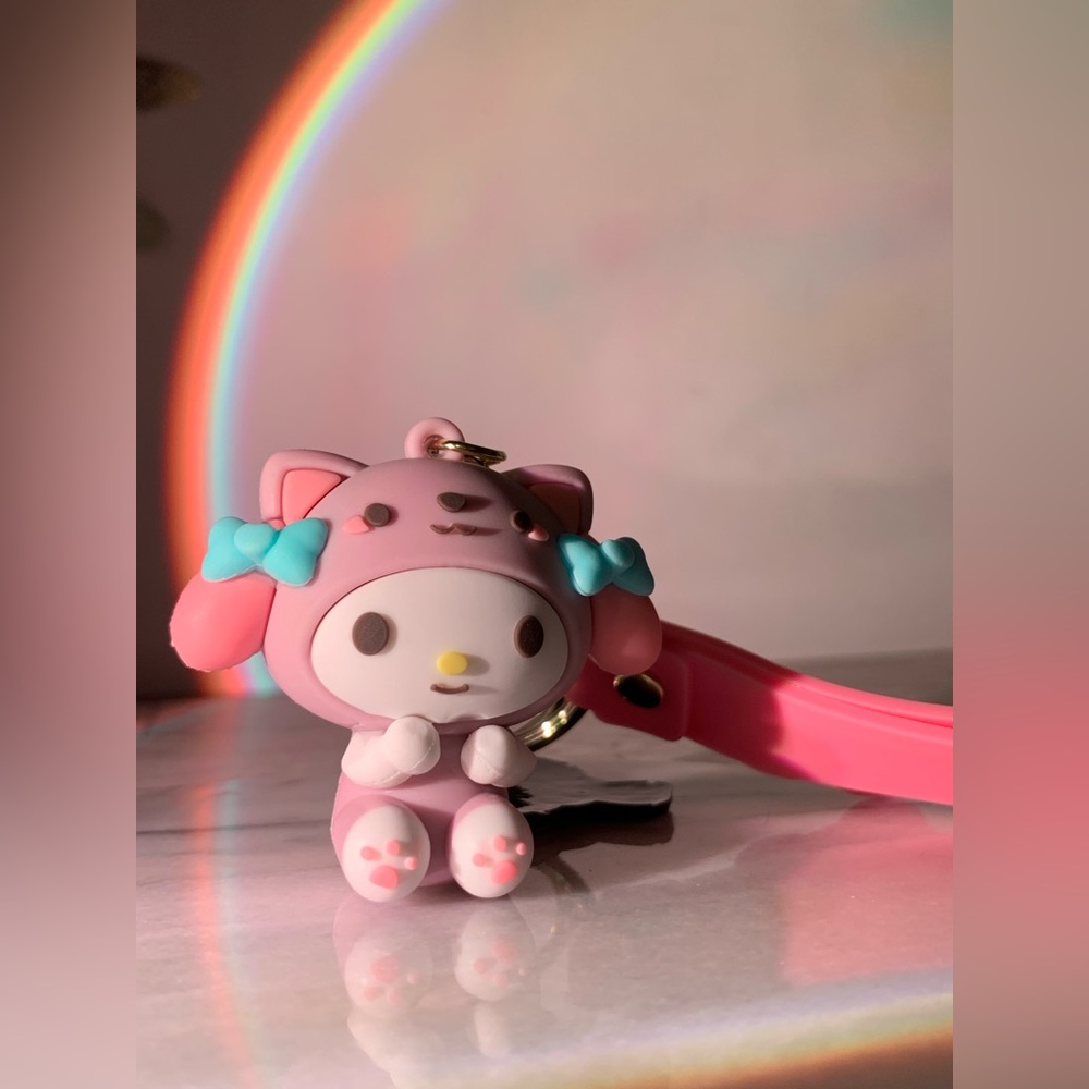 My Melody 3d silicone keychain